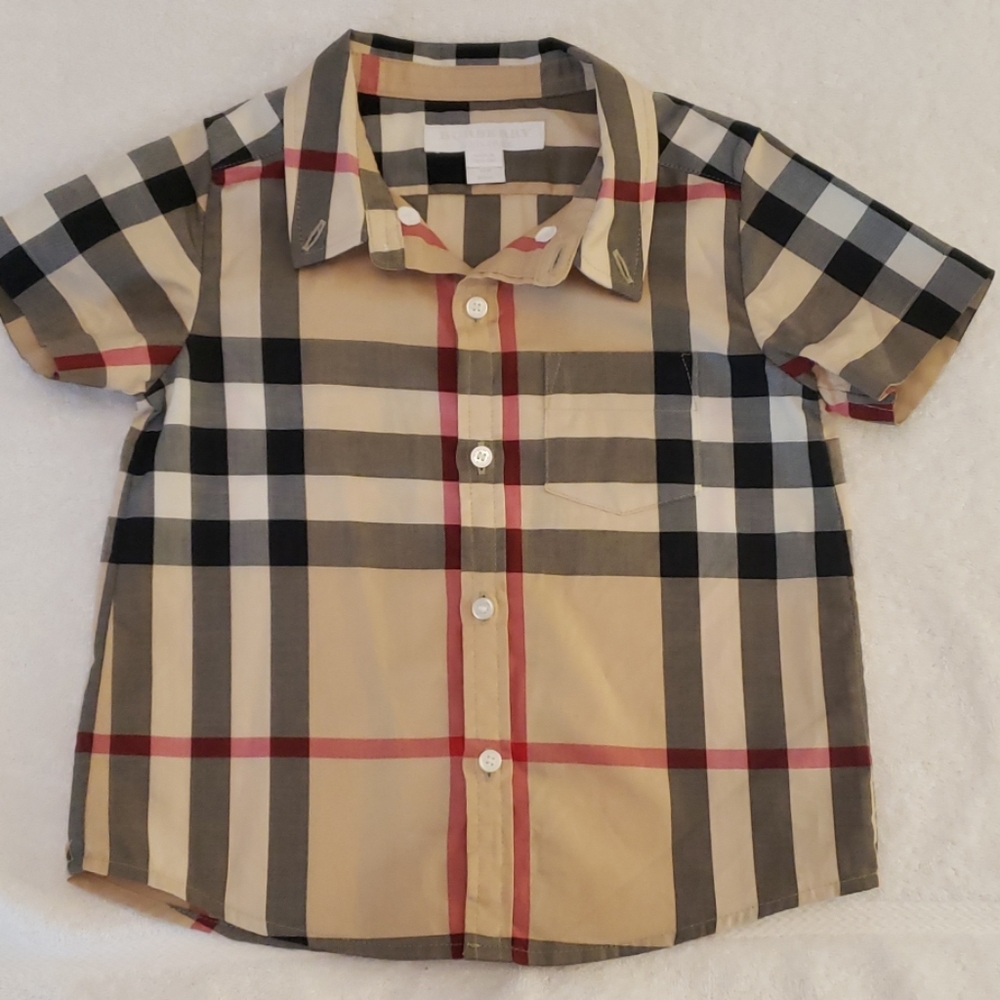 Burberry Baby Boys Shirt Traditional Print 18 mont